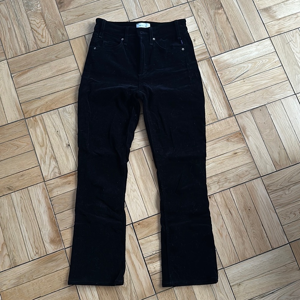 McGuire Gainsbourg Bootcut Velvet Black Pants size 25